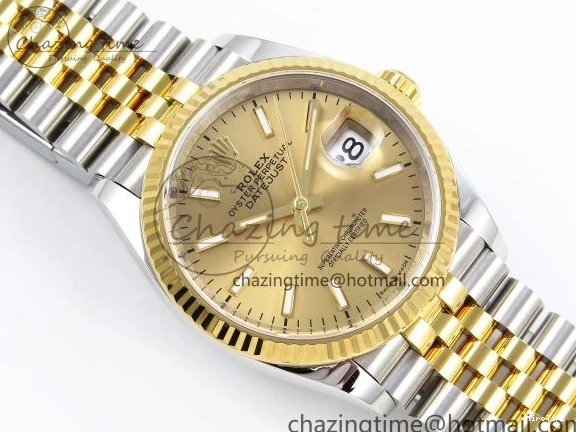 MiroTime 0205 DateJust 36 126233 Clean 1:1 Best Edition 904L Steel YG Stick Dial on SS YG Jubilee Bracelet VR Trendy 1501